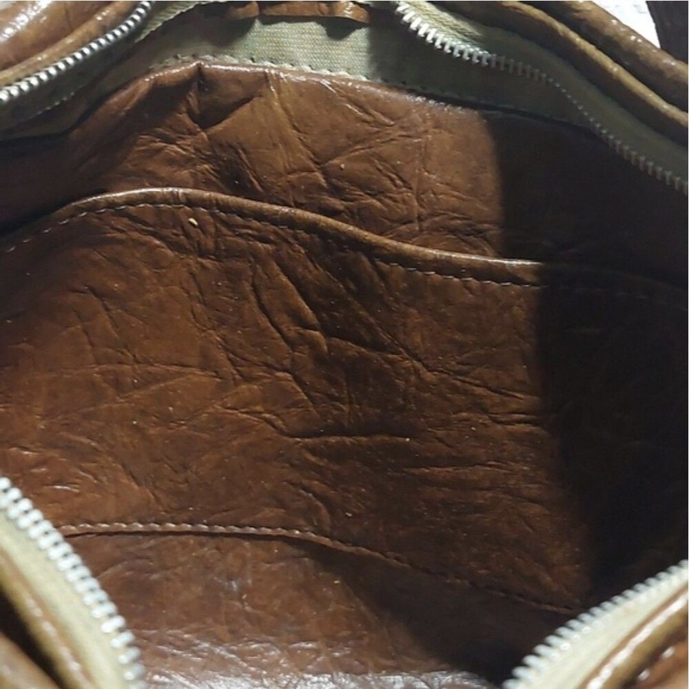 vintage leather patchwork purse - Picture 5 of 6